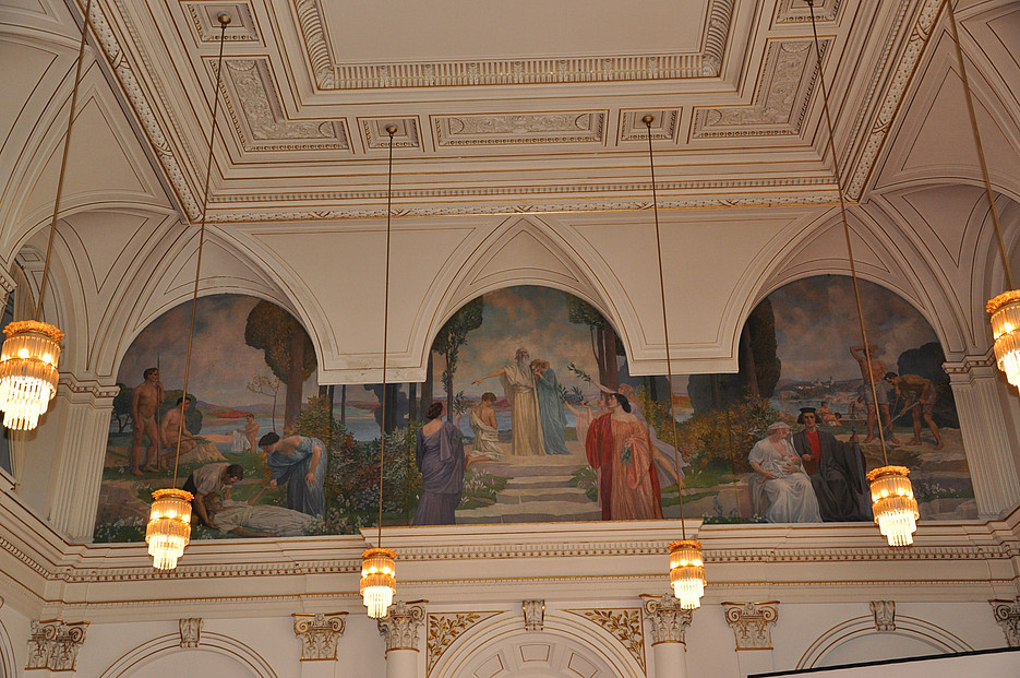 Painting in the auditorium of the University of Graz ©Uni Graz