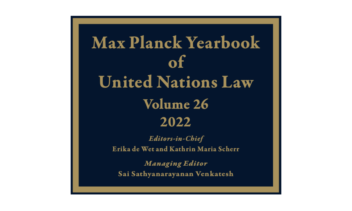 Titelbild Max Planck Yearbook of United Nations Law