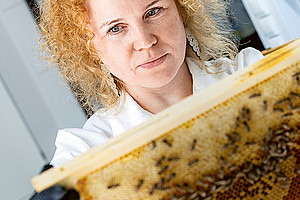 Dalial Freitak mit Bienenwabe