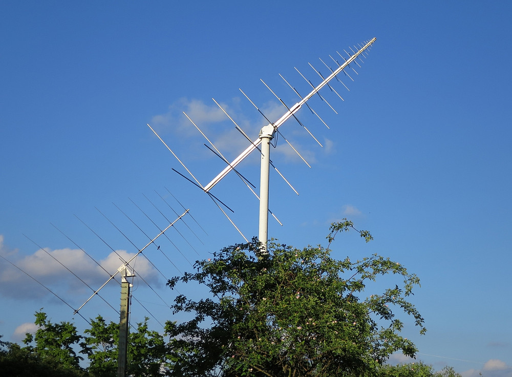 Antenna for daily measurement of the sun's radio radiation ©Uni Graz/Rainer Kuschnig