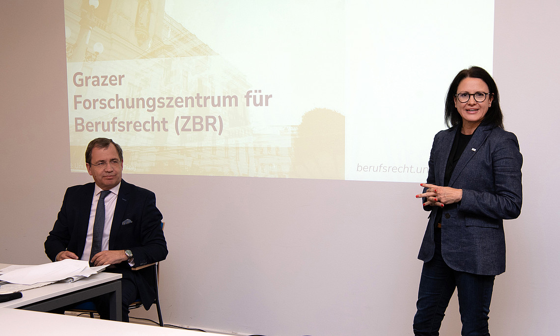 v.l.n.r.: Kristin Grasser, LLM MBA BA und RA Hon.-Prof. Dr. Gernot Murko