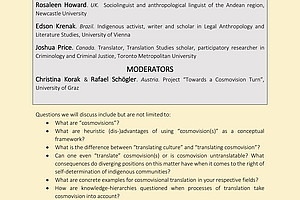 Online round table - Translation and Cosmovision - poster