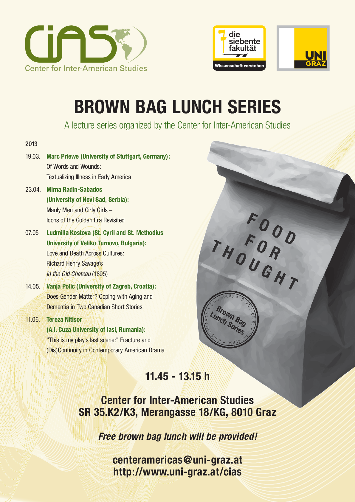 Brown Bag Lunch Series Universität Graz