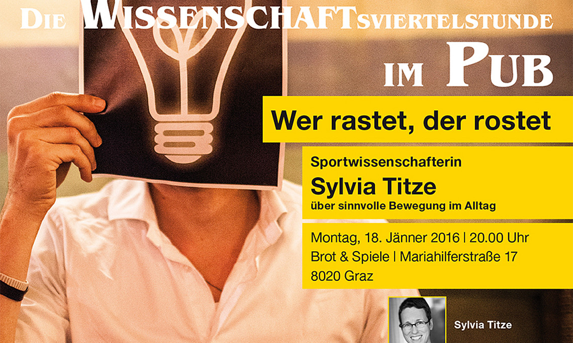 In der ersten Ausgabe von Wissensdurst im Jahr 2016 spricht Sportwissenschafterin Sylvia Titze über sinnvolle Bewegung im Alltag.