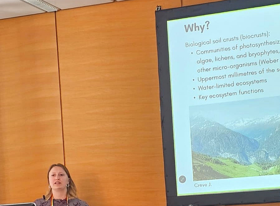 Talk by Janne Creve at EGU26 ©Janne Creve