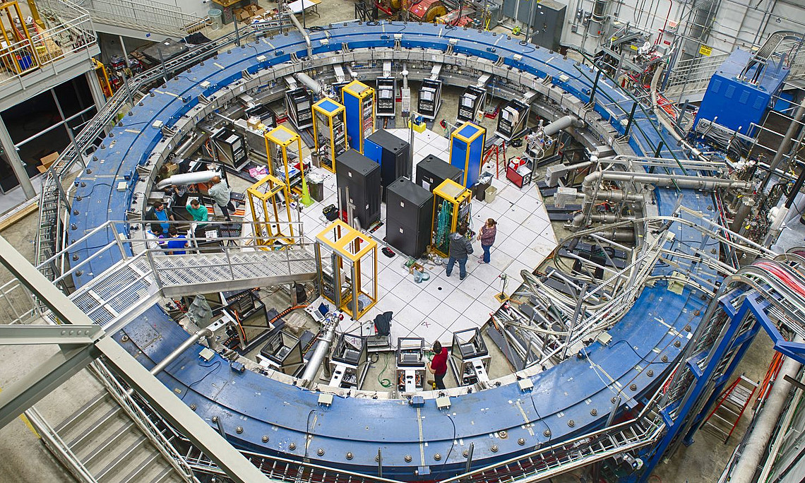 A bird's eye view of the US Fermilab accelerator.