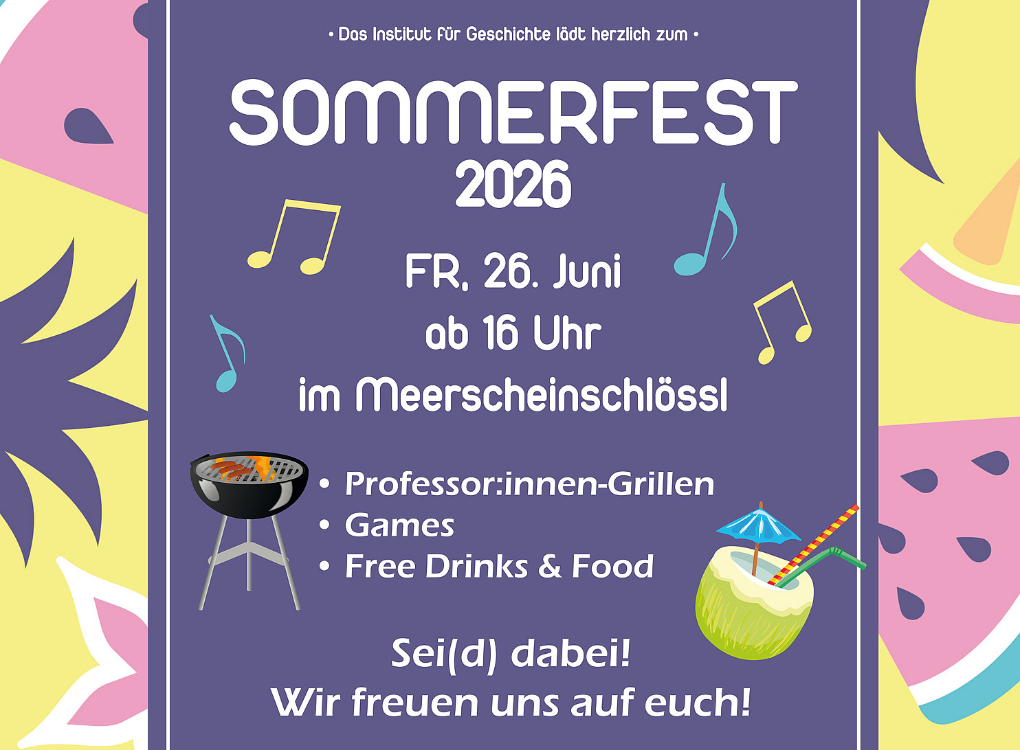 Sommerfest 2026, Institut für Geschichte 