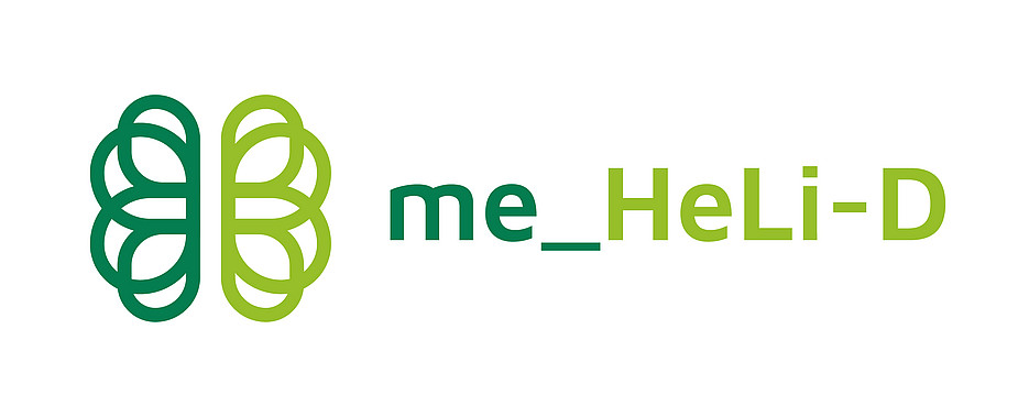 Logo me_HeLi-D green flower ©Projekt me HeLi D