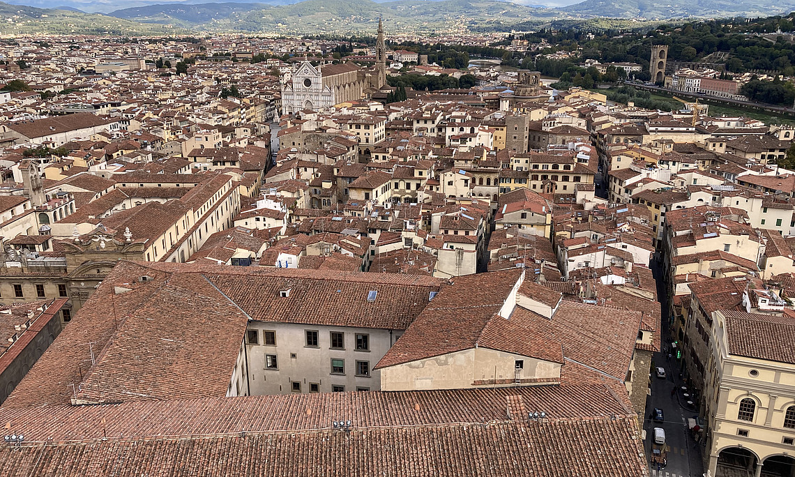 Ansicht Florenz von oben
