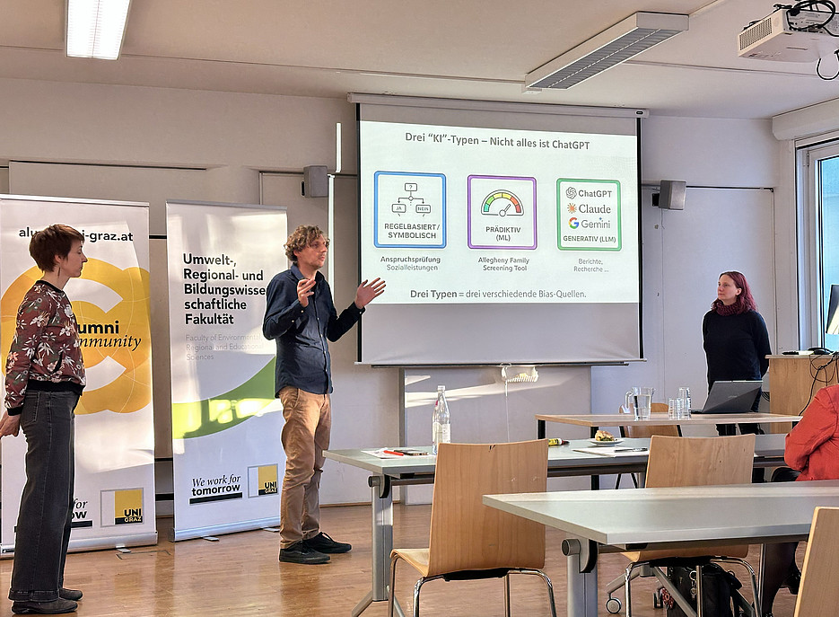 Die Vortragenden bei ihrer Präsentation ©Mateja Marsel