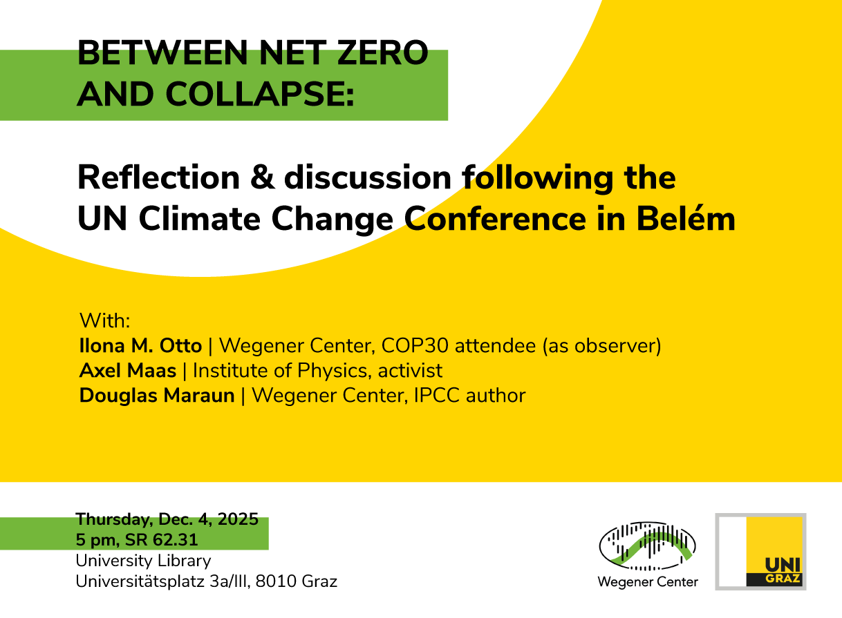 Flyer ©Uni Graz/Wegener Center