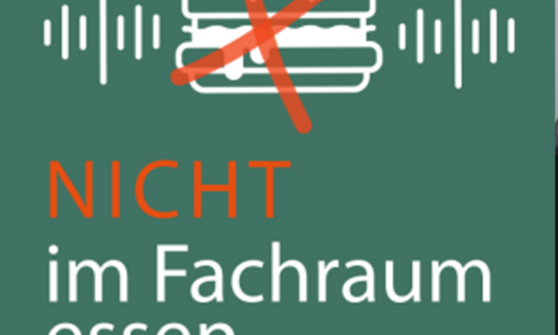 Logo von „Nicht im Fachraum essen"