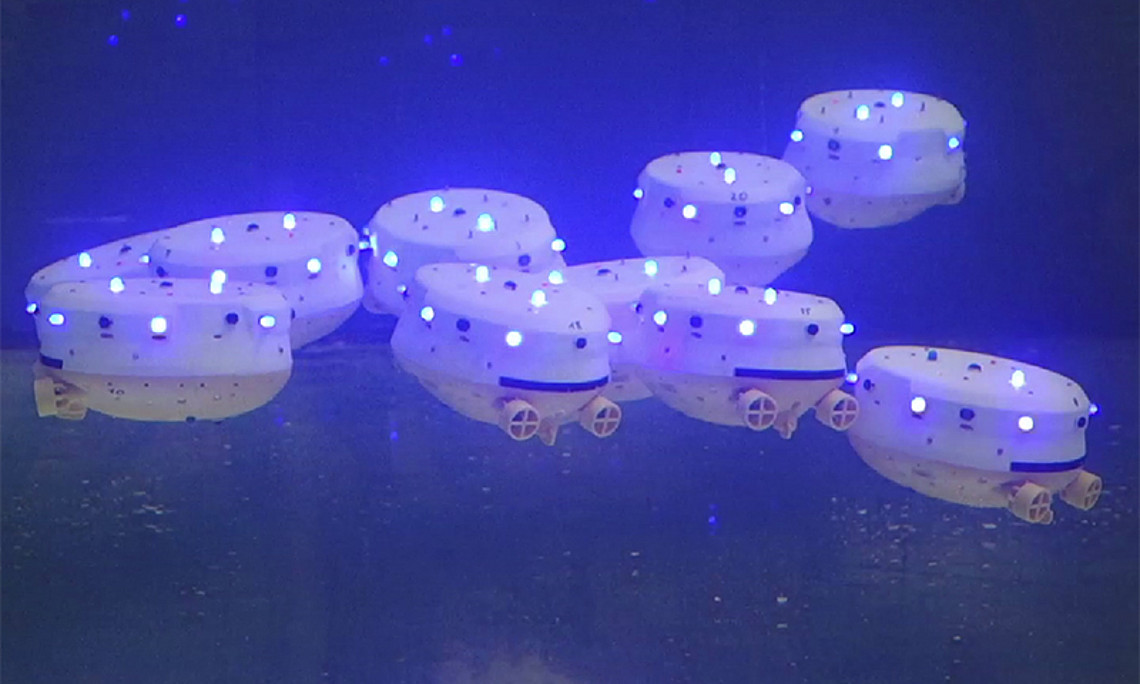 Unterwasser-Roboter des Typs Lily im Einsatz unter Wasser