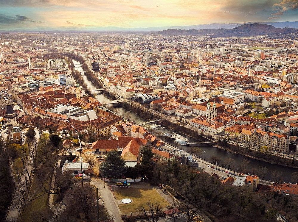 Graz from above ©Przemyslaw Iciak - stock.adobe.com