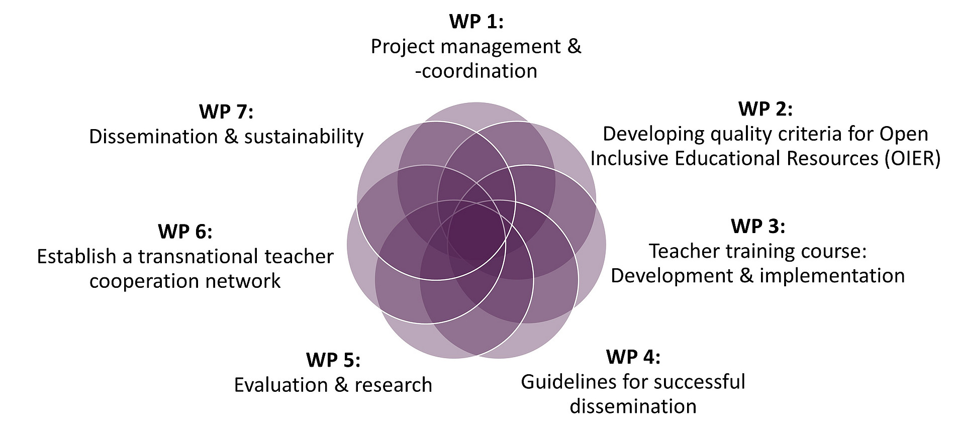 The 7 EQui-T workpackages. 