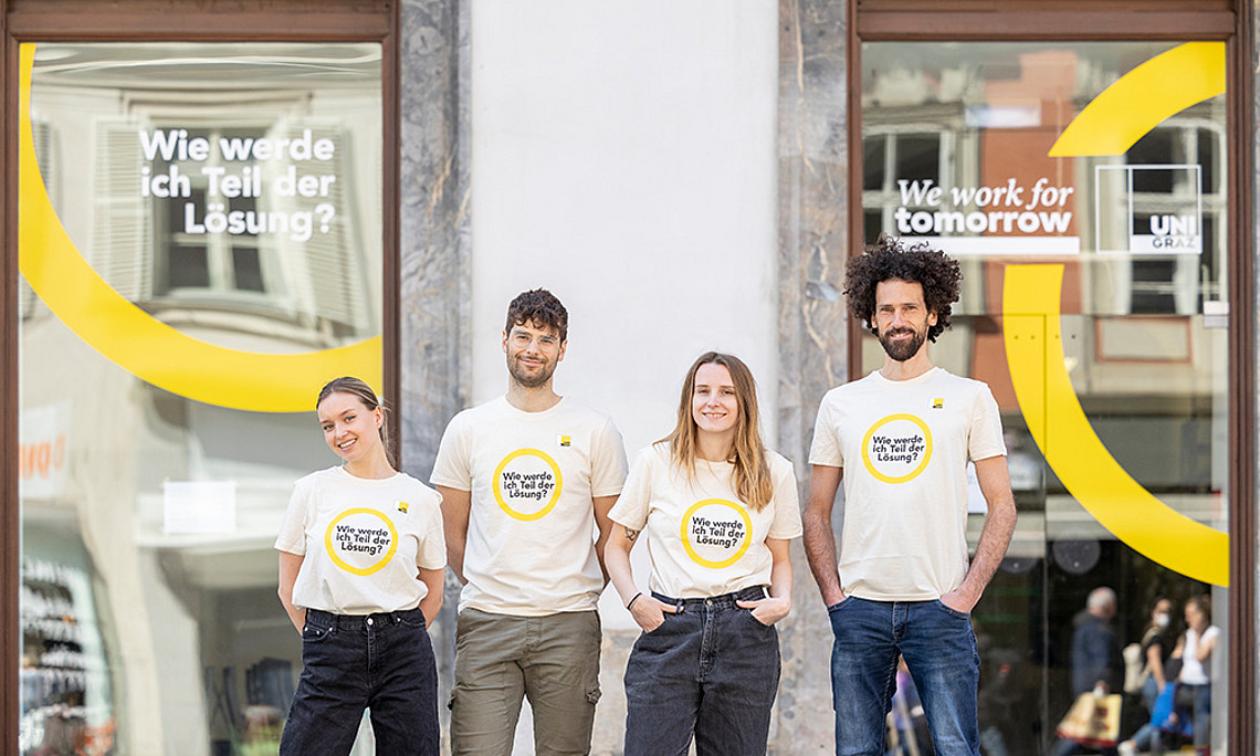 Wissen zum Mitnehmen gibt es bis 15. Juni in der Grazer Herrengasse. Foto: Nikola Milatovic 