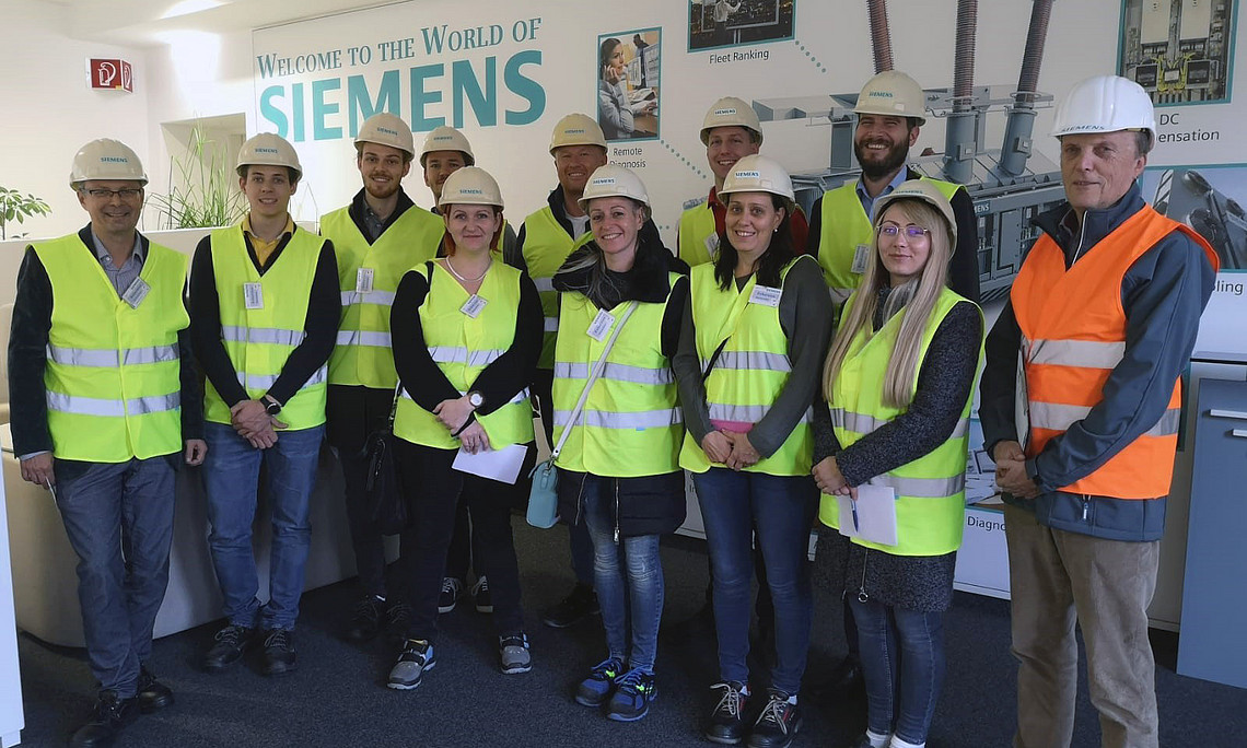 Exkursion, Betriebsbesichtigung, Siemens, Gruppe
