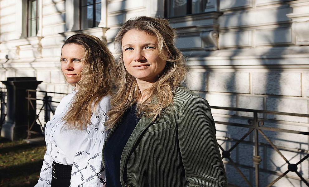 Lisa Heschl (r.) und Svitlana Andreichenko Foto: Uni Graz/Kanizaj