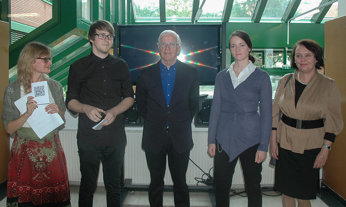 Carina Hutter, Michael Grall, Dr. Werner Fenz, Marie-Therese Mocnik, Eva Schwarz. (v.l.) Foto: Kerstin Jusner.