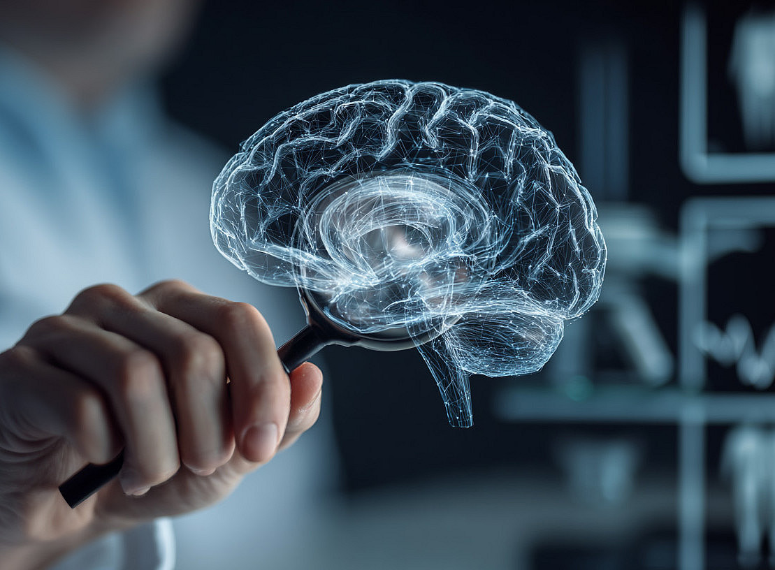 Eine Darstellung eines Gehirns 