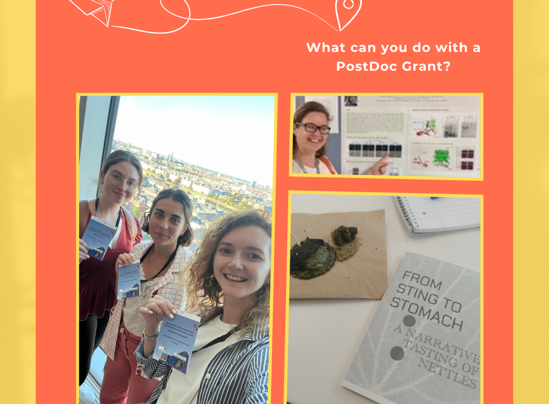 Collage aus Konferenz-Photos von Postdocs der Uni Graz 