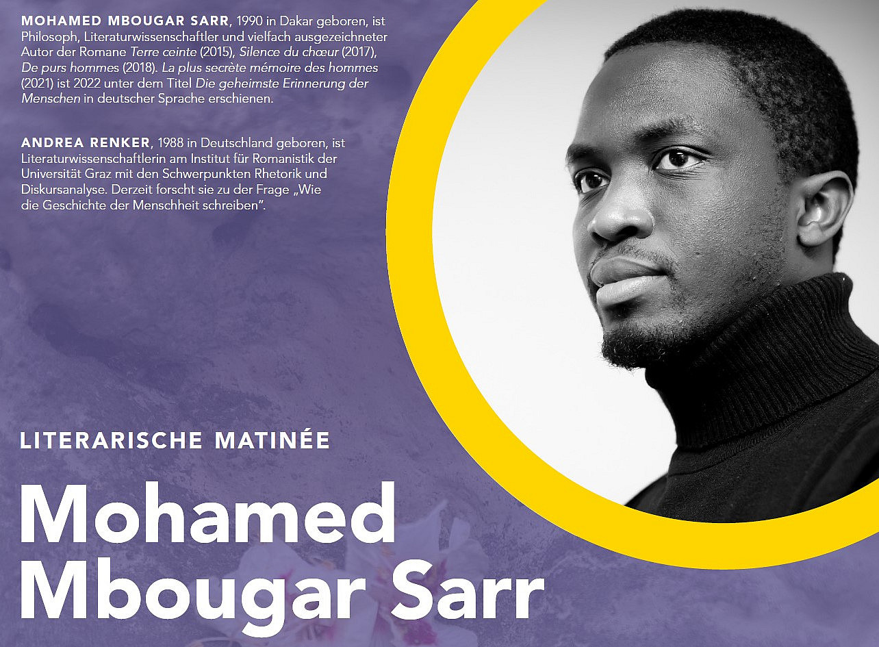 Literarische Matinée mit Mohamed Mbougar Sarr 