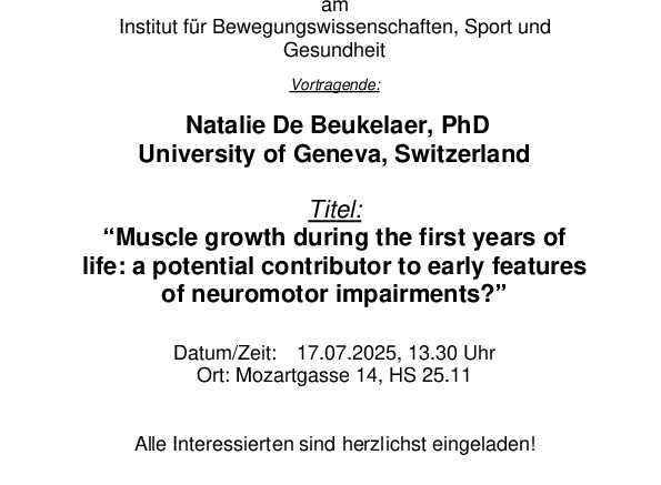 Einladung zum Institutsseminar //25 