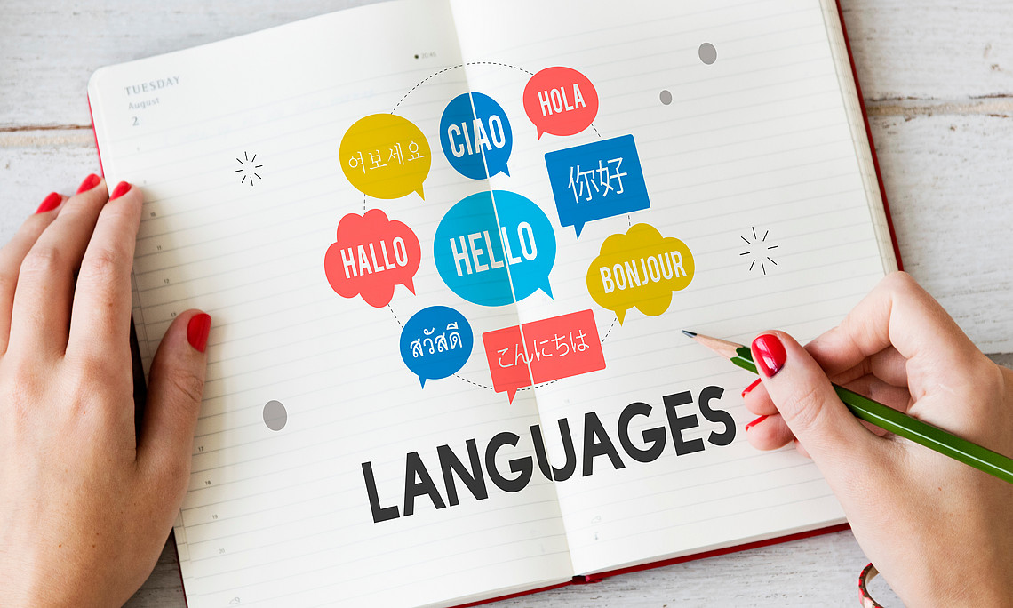 Multilingual Greetings Languages Concept
