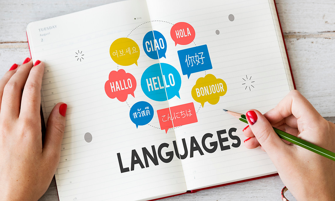 Multilingual Greetings Languages Concept