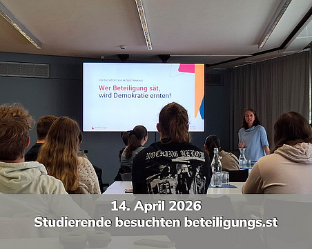 Studierende besuchten beteiligung.st 
