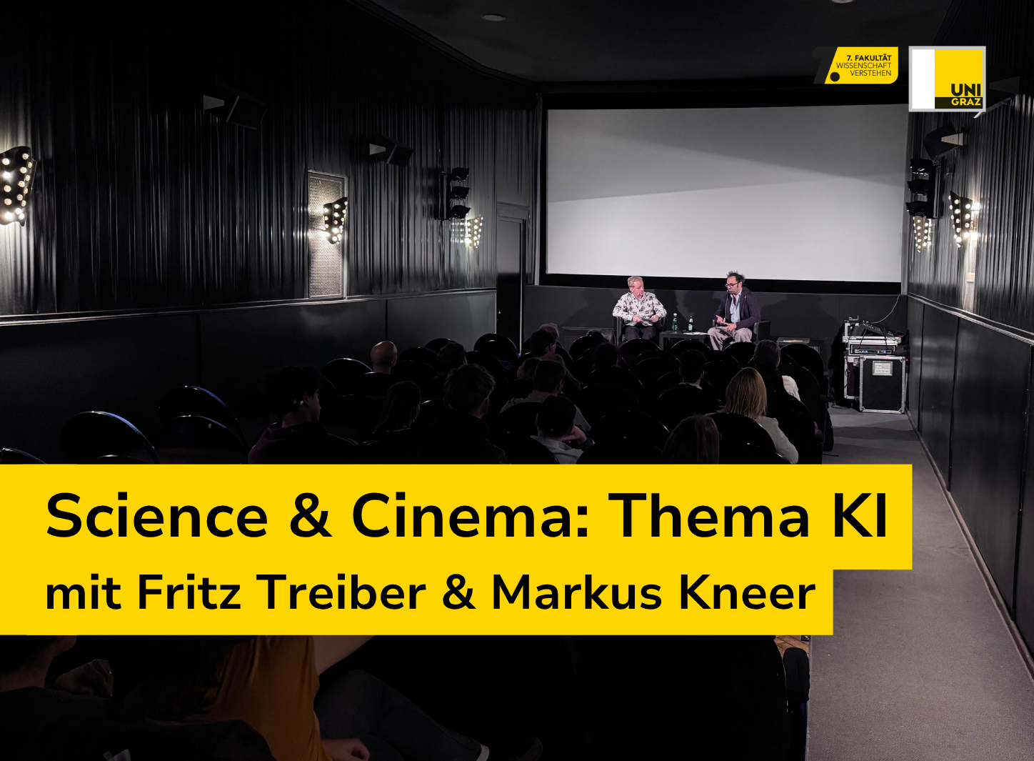 Wird Sci-Fi zur Realität? Darum ging es in der neuesten Ausgabe unseres Formats Science & Cinema im Rechbauerkino. | Foto: Uni Graz/Hofbauer ©Uni Graz/Hofbauer