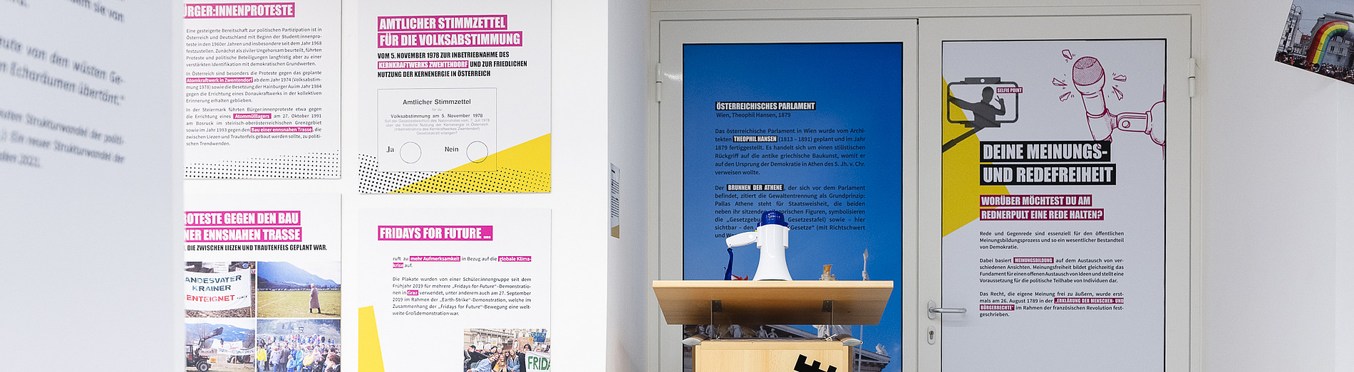 Sonderausstellung_Protestecke ©KANIZAJ photography
