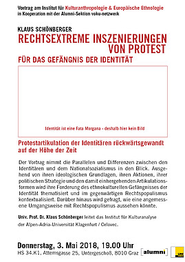 Vortrag "Rechtsextreme Inszenierung von Protest" mit Klaus Schönberger
