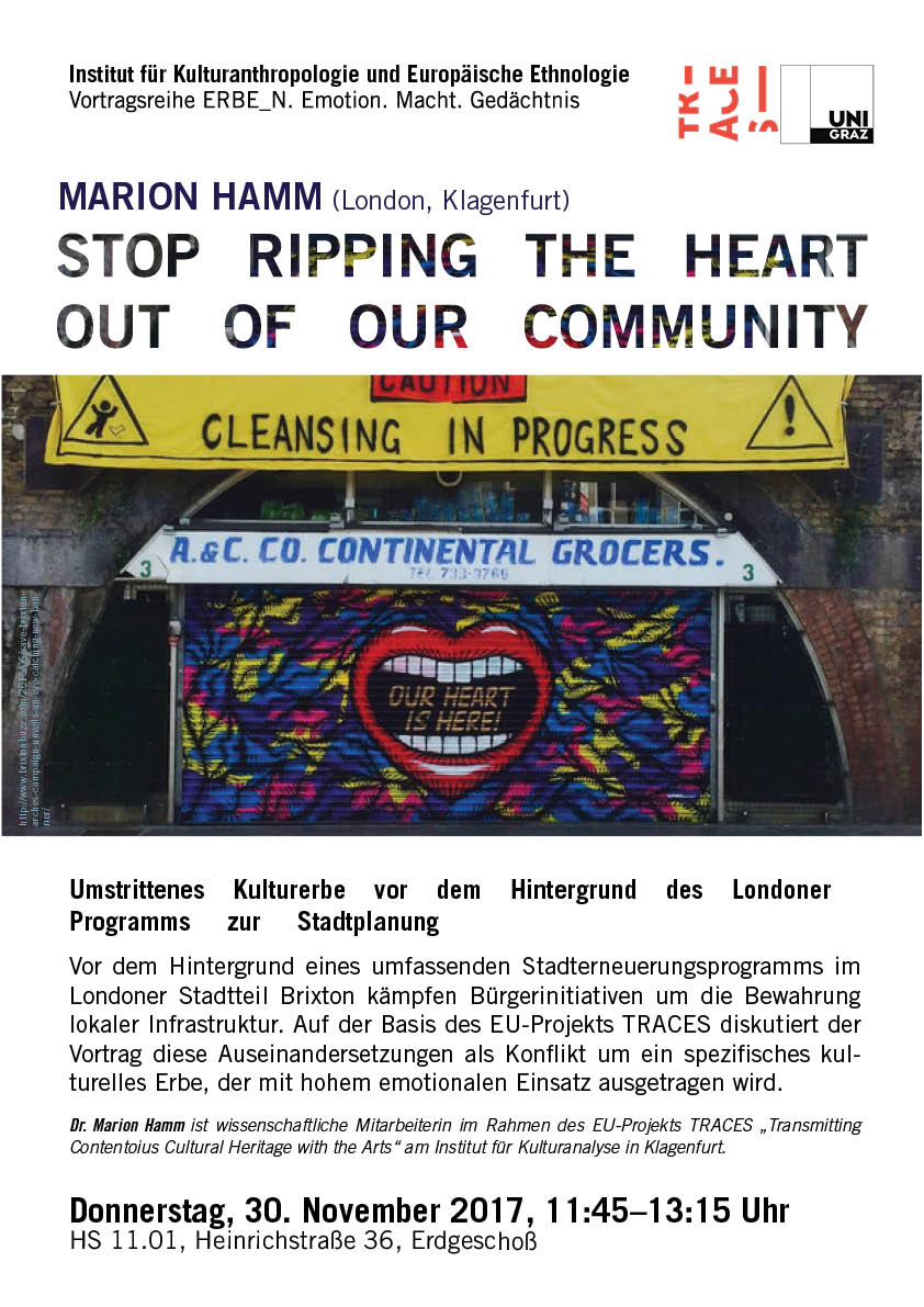 "Stop Ripping the Heart out of our Community" mit Dr. Marion Hamm 