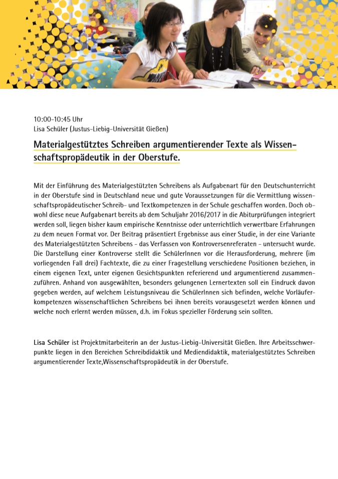 Tagungsprogramm - Fachdidaktikzentrum Deutsch als Zweitsprache