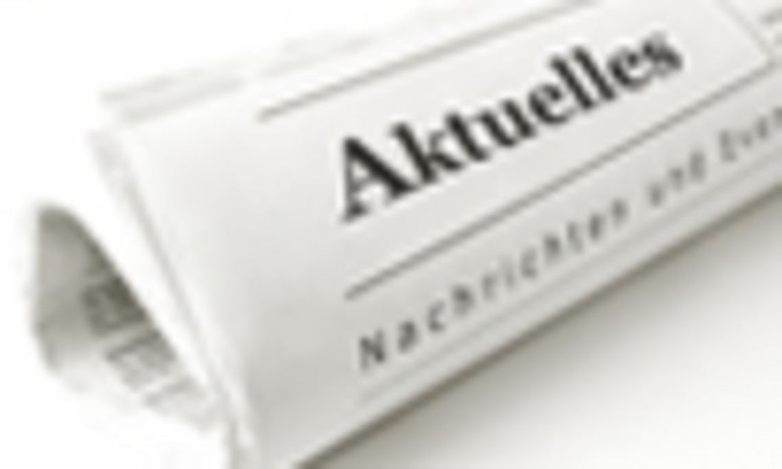 Zeitung mit dem Titel "Aktuelles"