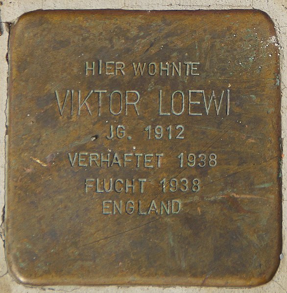 Stolperstein Viktor Loewi 