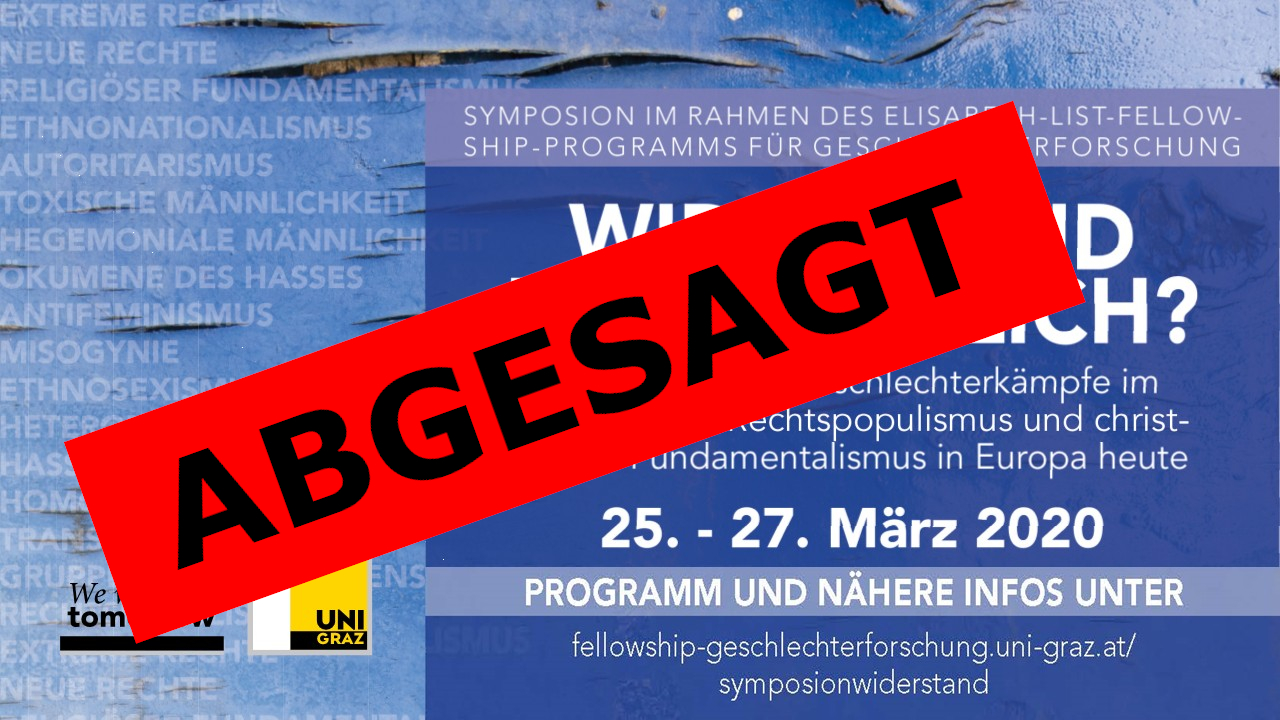 Widerstand erforderlich? Tagungslogo 