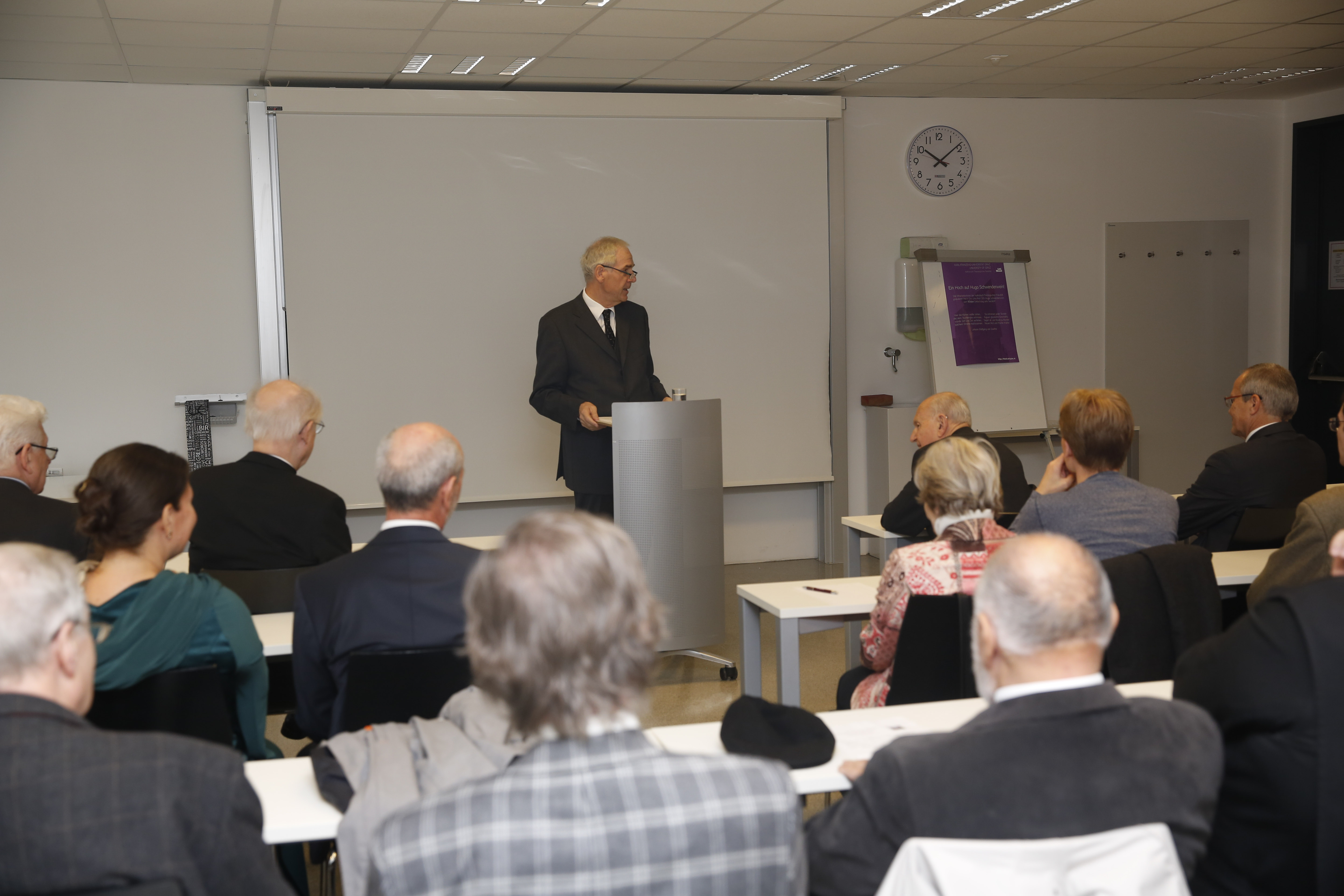 90igster Geburtstag, Gastvorlesung, Professor Hugo Schwendenwein, Universitätszentrum Theologie ©Sonntagsblatt