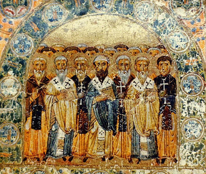 Church Fathers fresco 