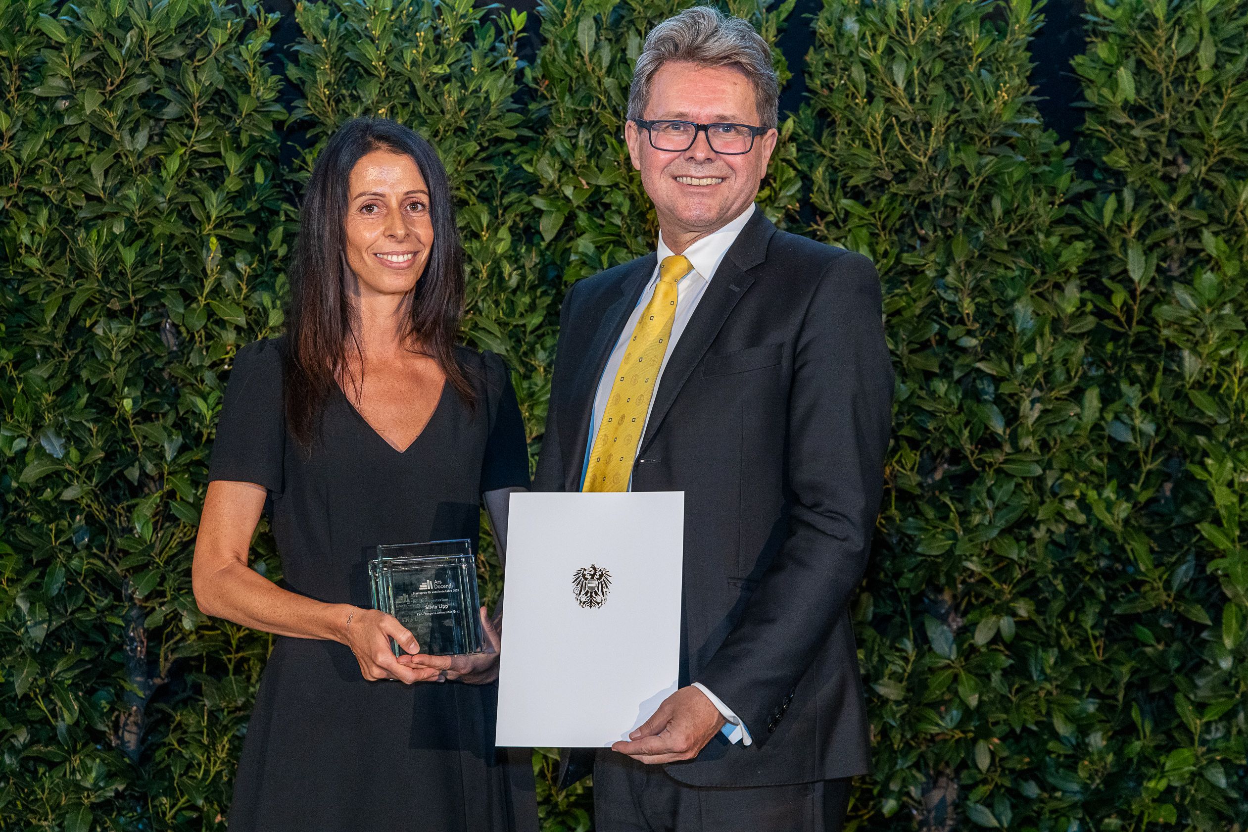 Silvia Lipp mit BM Martin Poalschek ©BMBWF/Martin Lusser