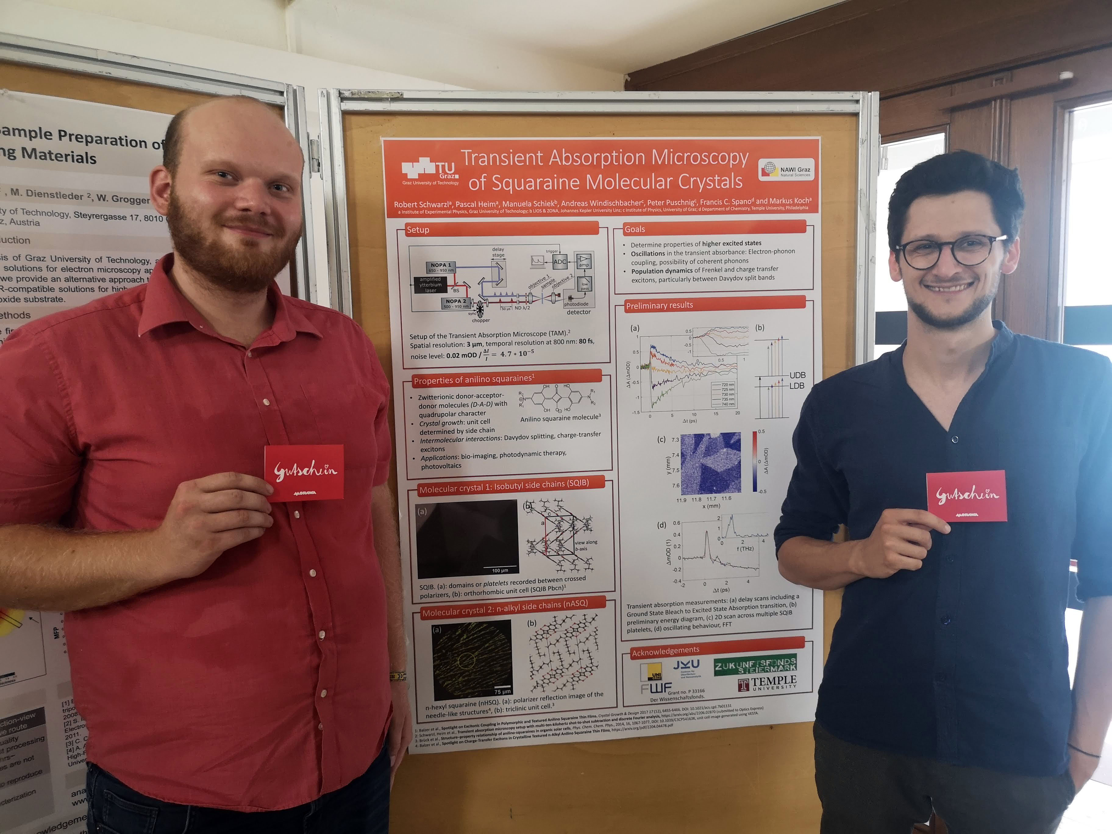 Gewinner des Best-Poster- und Best-Presentation-Awards: Robert Schwarzl und Peter Oles (Foto: M. Aichhorn) 