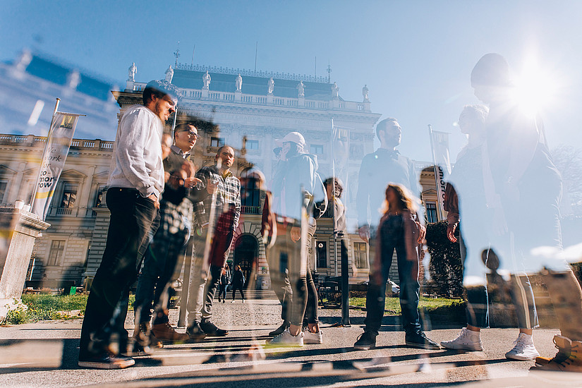 Der Tag der offenen Tür wird zum Open House. Einblicke ins Studieren an der Uni Graz gibt es heuer virtuell. Foto: Uni Graz/Kanizaj 