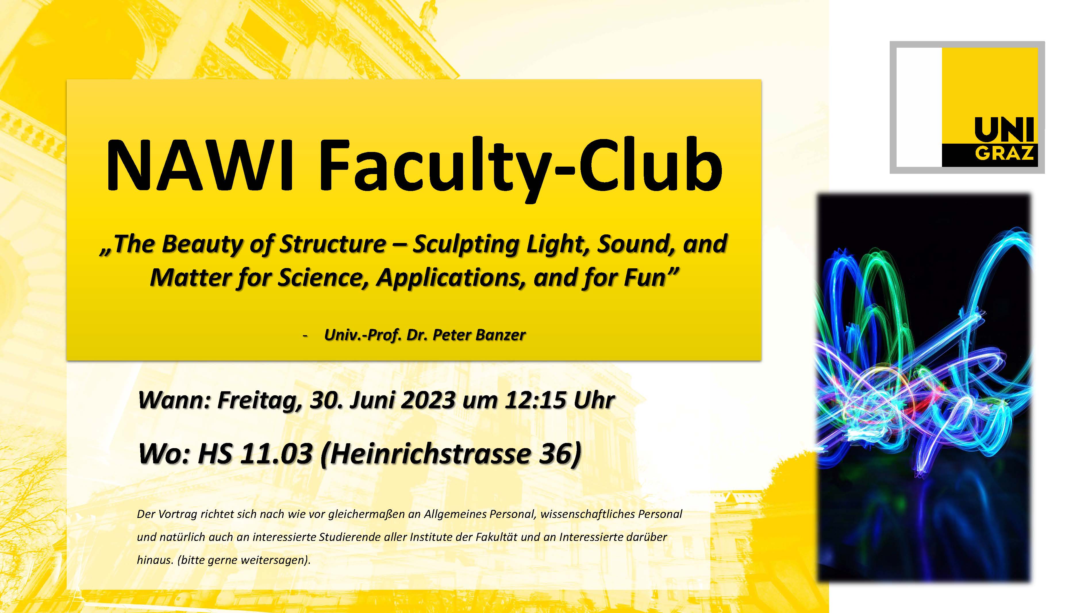 NAWI Faculty Club am 30.06.2023 