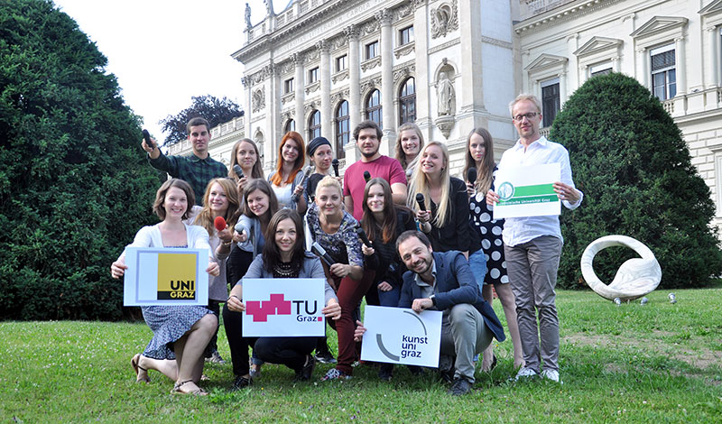 Das Webradio-Team wünscht allen HörerInnen einen schönen Sommer! Foto: Uni Graz/Steinwender. 