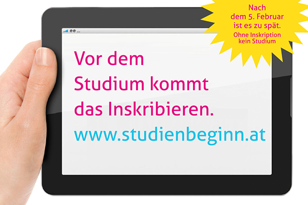 Inskription bis 5. Februar 