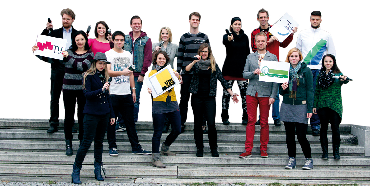 Das Webradio der Grazer Universitäten sucht neue RedakteurInnen! Foto: Uni Graz/Tzivanopoulos. 