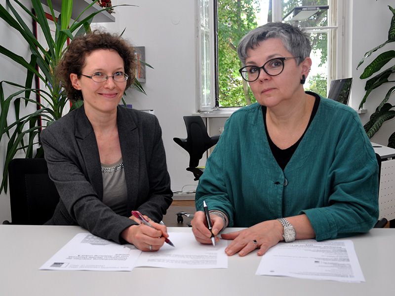 Julia Spiegl und Renate Dworczak (rechts) 