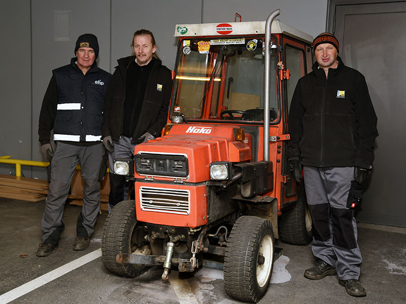 Der Traktor wird ausgemustert. Fotos: Uni Graz/Pichler 