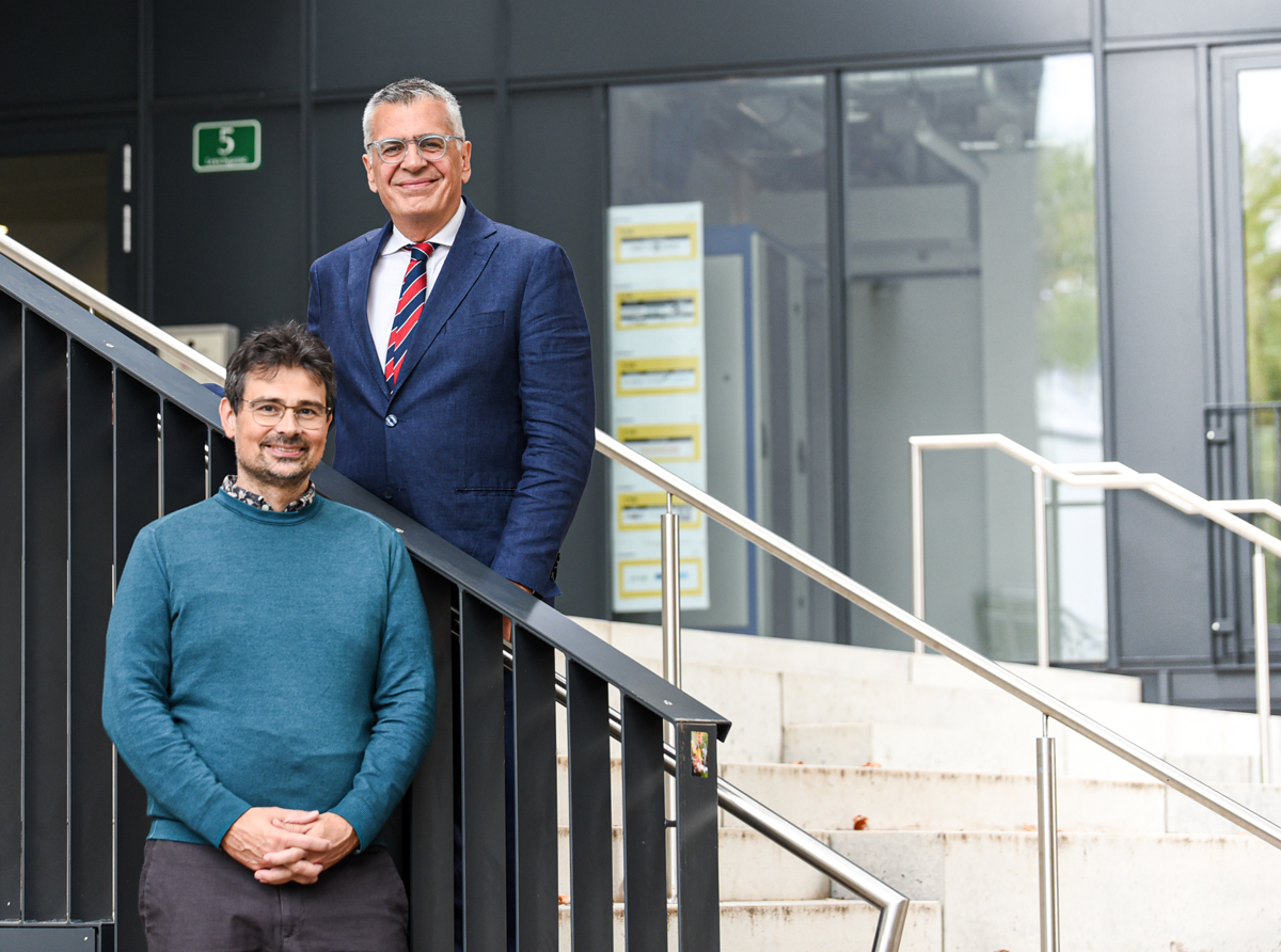 Neue bekannte Gesichter als Dekane: Klemens Fellner (links) steht der NAWI und Pablo Argárate der Katholisch-Theologischen Fakultät vor. Foto: Uni Graz/Tzivanopoulos 